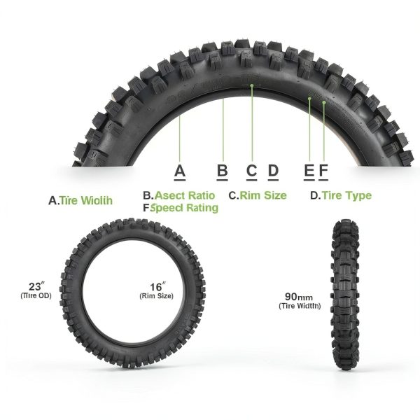 90/100-16 Motocross Tire MaxAuto Bias Design-6