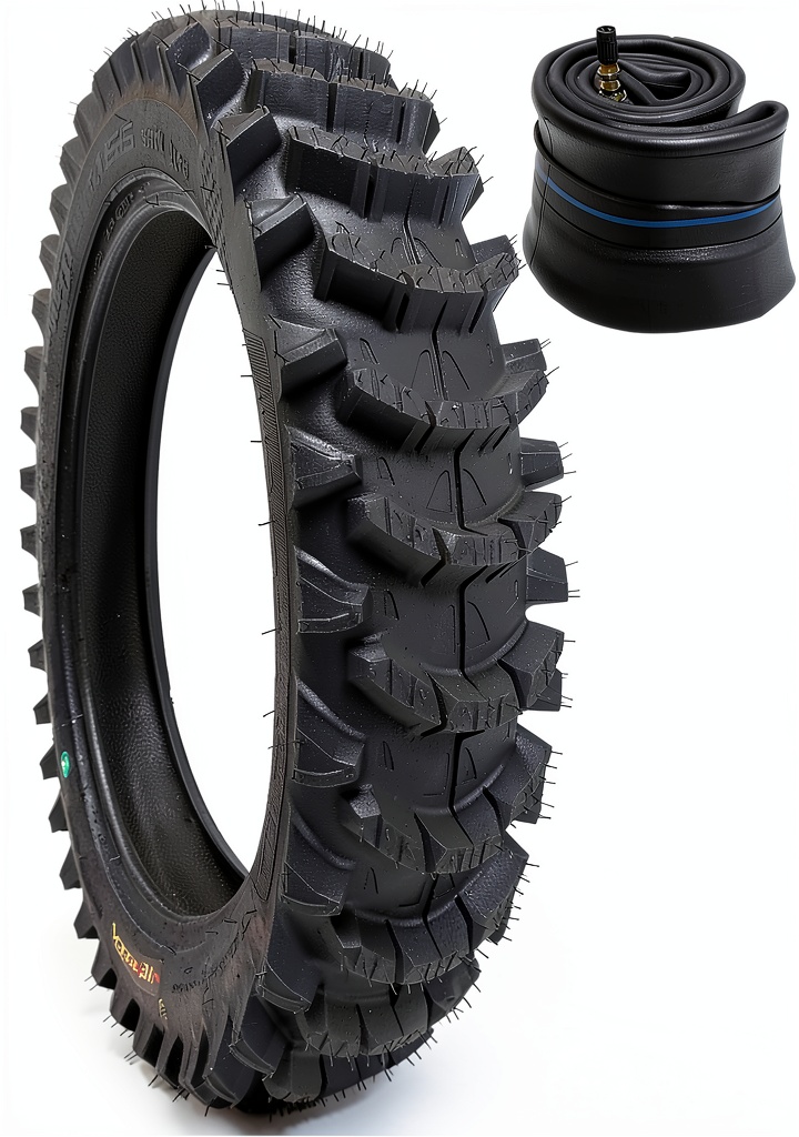 WIG Racing Scoop36 off-road dirt bike tires on a rocky terrain