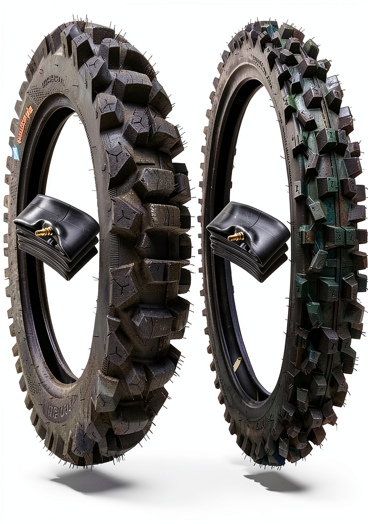 WIG Racing Dirt Hoe Off-Road Motorcycle Tires on a dirt bike