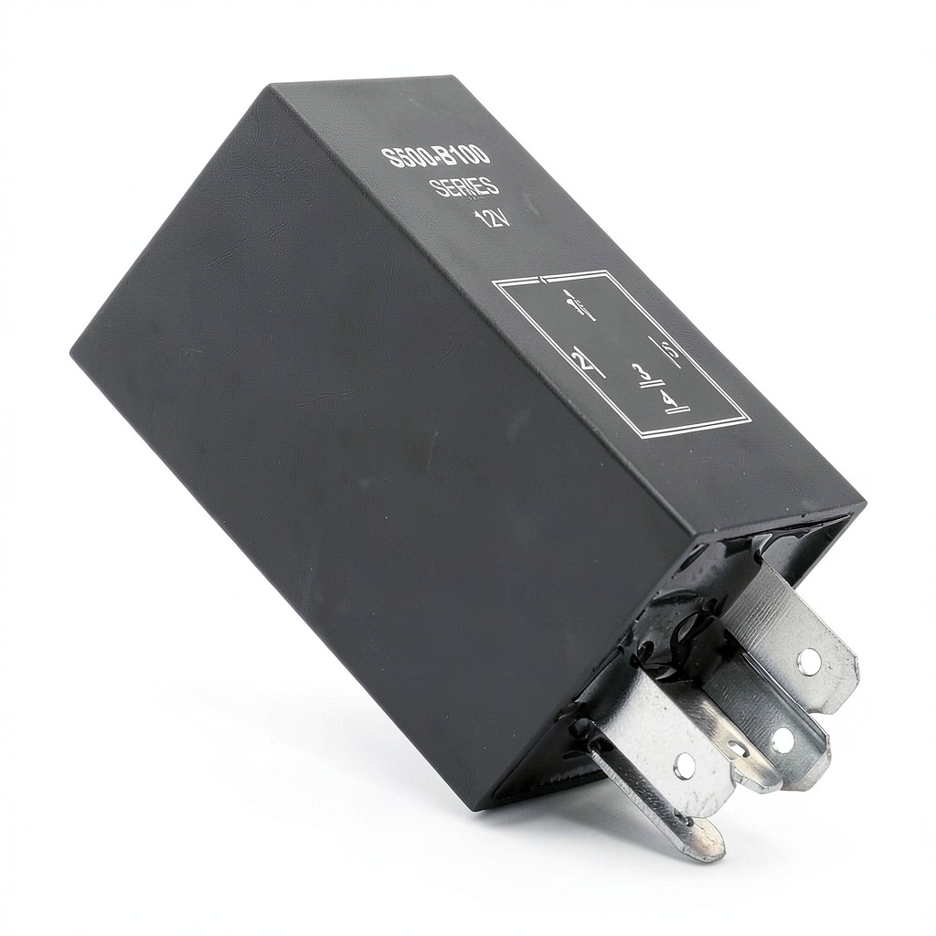 Installing Glow Plug Relay Lisnhlin Automatic Silver Plug In on a wooden workbench
