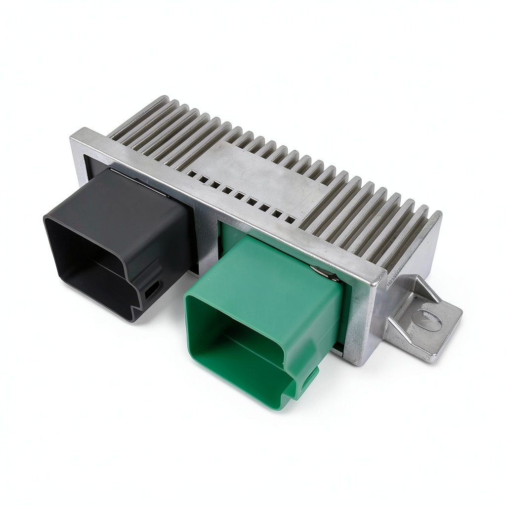 GELUOXI glow plug module installed on a Powerstroke engine