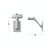 Franklin Brass Classic Edge 3 in. (76 mm) Handrail Bracket in Modern Gold (4-Pack), B47253D-117-C-4