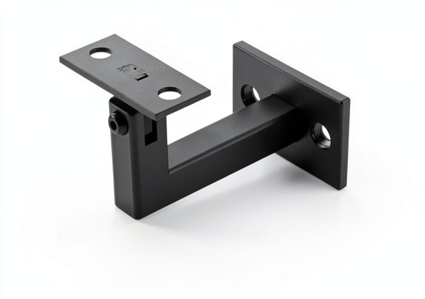 3 x 304 Stainless Adjustable Handrail Brackets 3TO Mount Black 3 Pack-1
