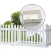 Vinyl Fence Brackets 2in x 3.5in Wall Mount Kit by Aiwaiufu 4 Pack-4