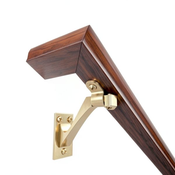 Franklin Brass Classic Edge 3 in. (76 mm) Handrail Bracket in Modern Gold (4-Pack), B47253D-117-C-1