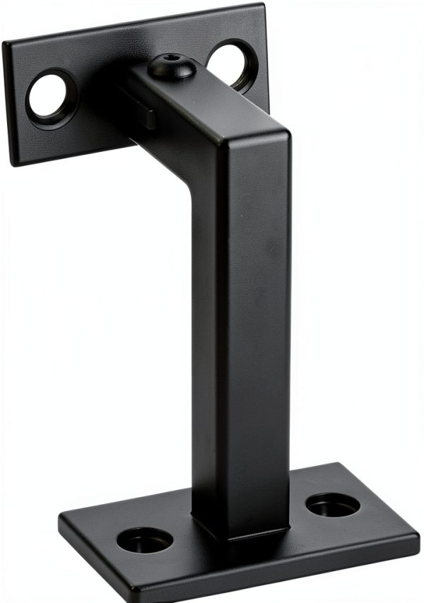3 x 304 Stainless Adjustable Handrail Brackets 3TO Mount Black 3 Pack-3