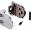 Glass Clamp - 4PCS Glass Bracket for 1/3 "-1/2" Tempered Glass, Stainless Steel 304 Flat Back Round Glass Clip Polished for BalustradeStaircaseHandrail, Glass Holder Metal Casting-2