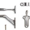 Handrail Bracket Acrux7 6-Pack 3" Satin Nickel Heavy Duty Zinc Alloy-1