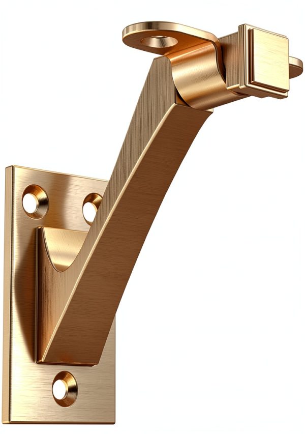 Franklin Brass Classic Edge 3 in. (76 mm) Handrail Bracket in Modern Gold (4-Pack), B47253D-117-C-0