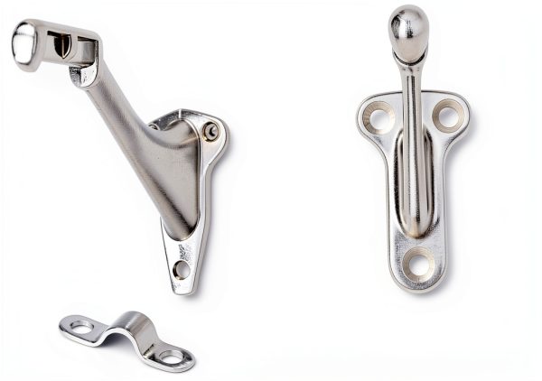 Handrail Bracket Acrux7 6-Pack 3" Satin Nickel Heavy Duty Zinc Alloy-2