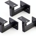 3 x 304 Stainless Adjustable Handrail Brackets 3TO Mount Black 3 Pack-0