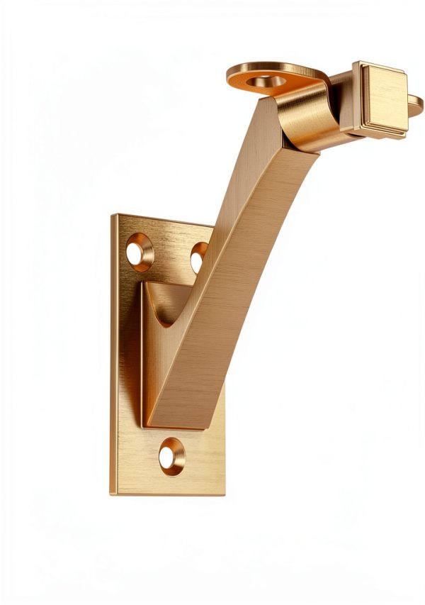 Franklin Brass Classic Edge 3 in. (76 mm) Handrail Bracket in Modern Gold (4-Pack), B47253D-117-C-2