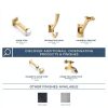 Franklin Brass Classic Edge 3 in. (76 mm) Handrail Bracket in Modern Gold (4-Pack), B47253D-117-C-3