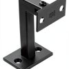 3 x 304 Stainless Adjustable Handrail Brackets 3TO Mount Black 3 Pack-2
