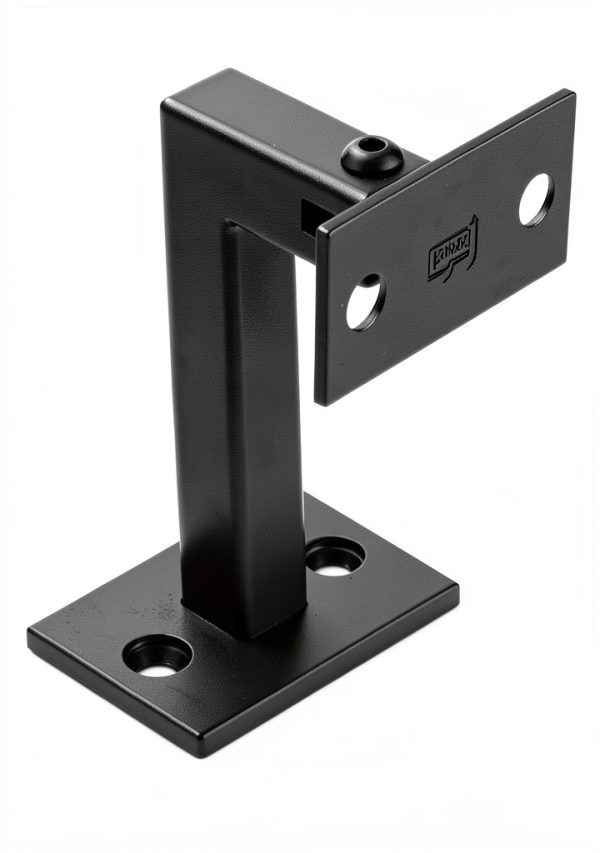3 x 304 Stainless Adjustable Handrail Brackets 3TO Mount Black 3 Pack-2