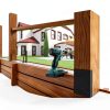 4x4 Heavy Duty U Shaped Fence Post Bracket Dark Gray 8‑Pack Aecxm-4