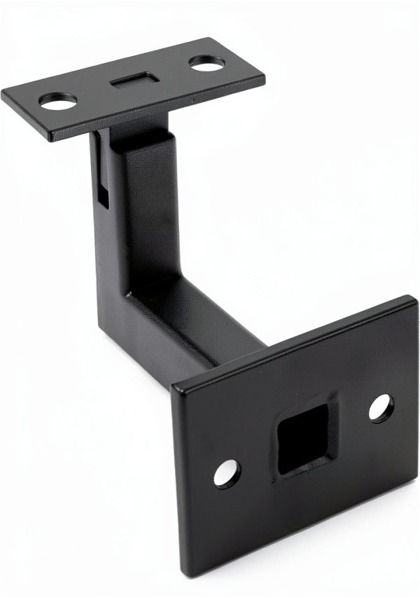 3 x 304 Stainless Adjustable Handrail Brackets 3TO Mount Black 3 Pack-4