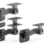 Adjustable Handrail Brackets 4 Pack Gyykzz T304 Stainless Black Swivel-0