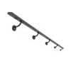 khtumeware 6 Pack Matte Black Hand Rail Bracket Heavy Duty Hardware for Stairways, Home or Office Stair Support Handrail Brackets-2