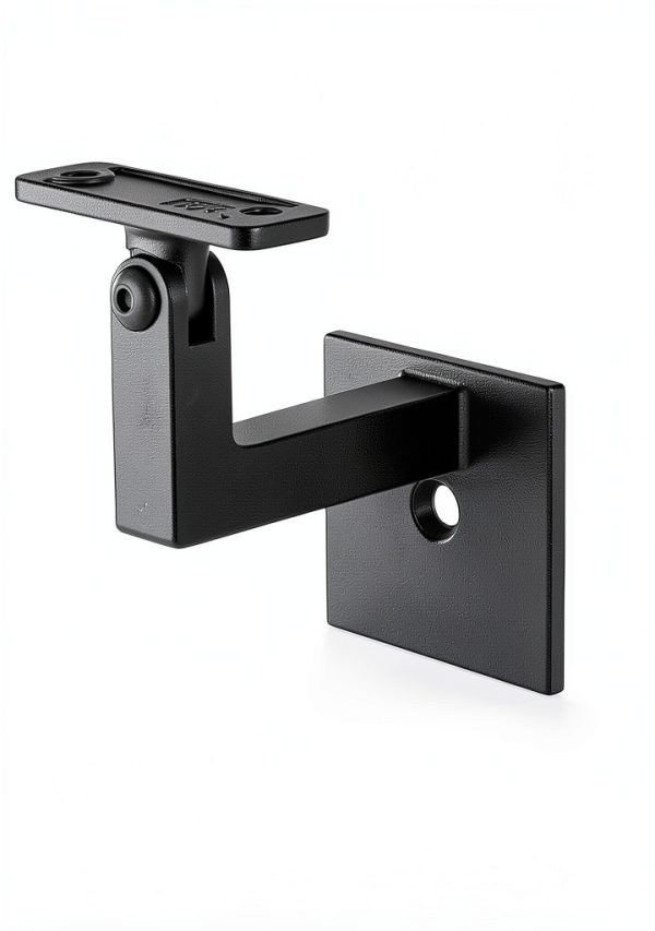 Handrail Bracket 3TO 5-Pack Adjustable L‑Shape Steel Matte Black-0