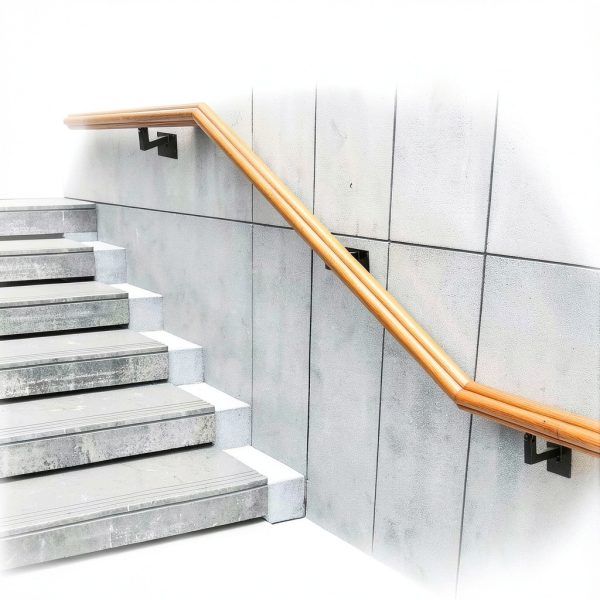 Handrail Bracket 3TO 5-Pack Adjustable L‑Shape Steel Matte Black-4