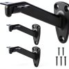 Handrail Bracket HOME MASTER HARDWARE Heavy Duty Matte Black 3 Pack-0