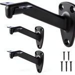 Handrail Bracket HOME MASTER HARDWARE Heavy Duty Matte Black 3 Pack-0