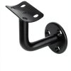 Black wall mount handrail bracket 10 Pack OTTFF Carbon Steel-1