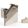 QCAA Heavy Duty Handrail Bracket, 3", Stair Railing Bracket for Home and Office, Zinc Die Cast, Bright Brass, 4 Pack, Made in Taiwan-2