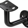 Black wall mount handrail bracket 10 Pack OTTFF Carbon Steel-0