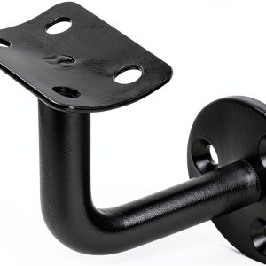 Black wall mount handrail bracket 10 Pack OTTFF Carbon Steel-0