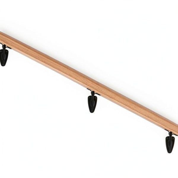 Handrail Bracket HOME MASTER HARDWARE Heavy Duty Matte Black 3 Pack-5