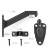Handrail Bracket HOME MASTER HARDWARE Heavy Duty Matte Black 3 Pack-1