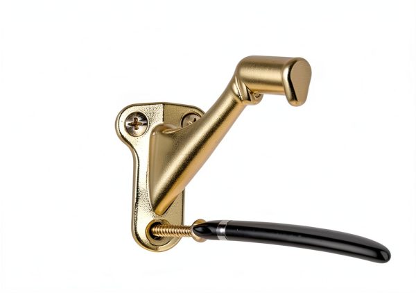 Handrail Stair Brackets HOME MASTER HARDWARE 3" Bright Brass 3‑Pack-5